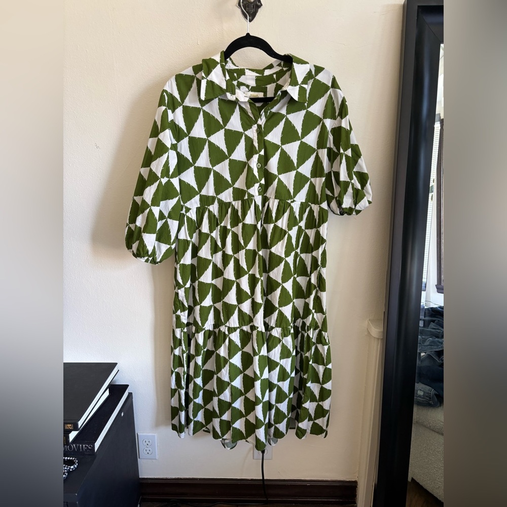 Maeve anthropology geometric pattern dress